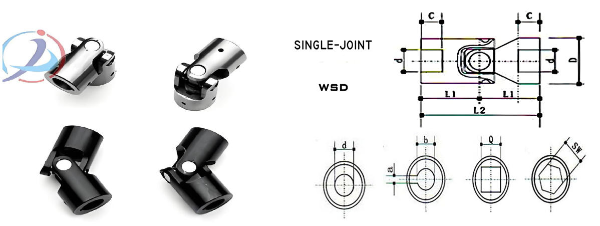 WSD單節(jié)式十字軸萬向節(jié)及圖紙